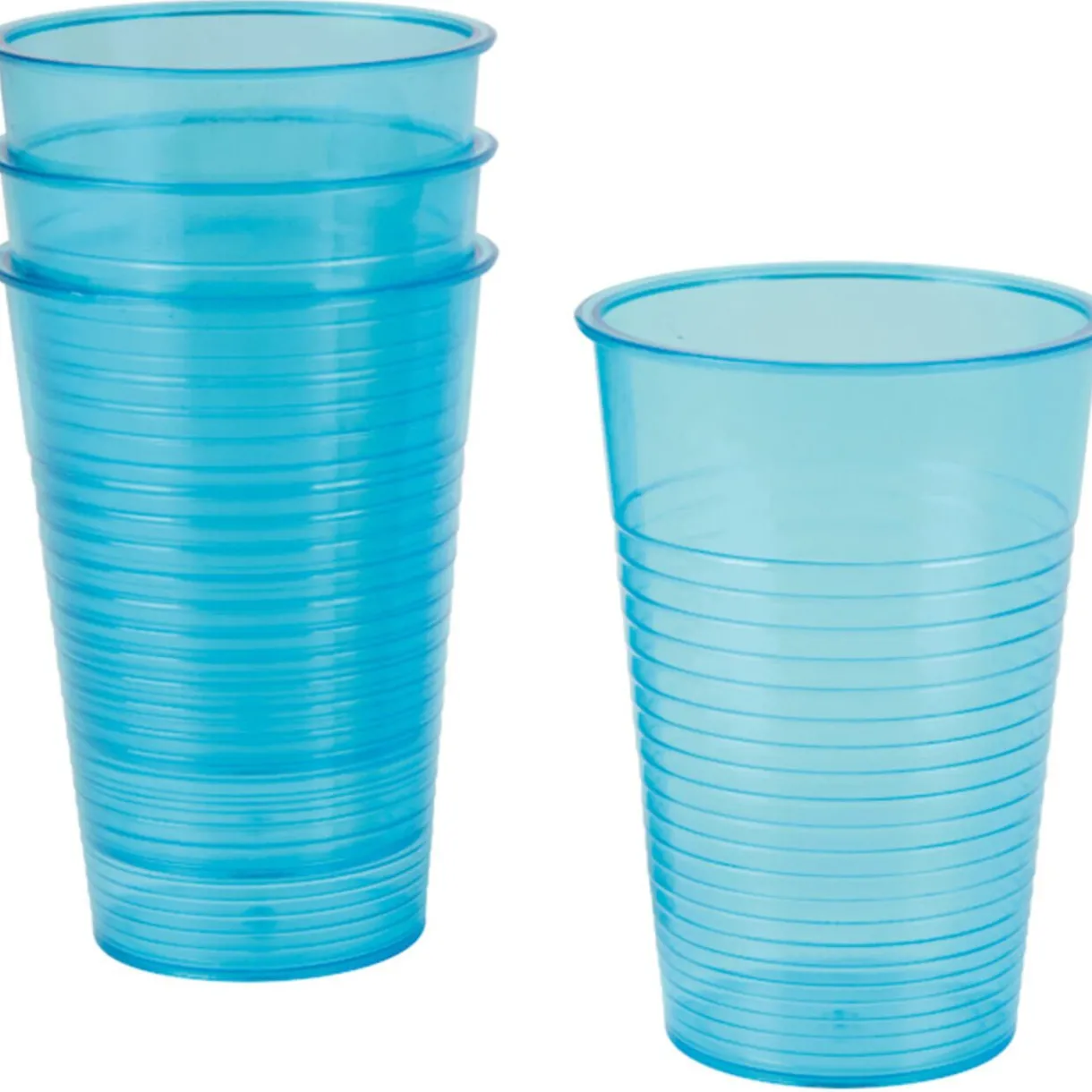 Gifi Gobelet plastique bleu x4