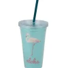 Gifi Gobelet plastique et paille Aloha
