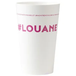 Gifi Gobelet plastique prénom #LOUANE 33cl