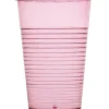 Gifi Gobelet plastique rose transparent x4