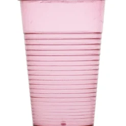Gifi Gobelet plastique rose transparent x4