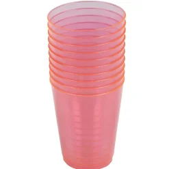 Gifi Gobelet plastique uni rose fuchsia x 10 New