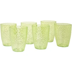 Gifi Gobelet plastique vert martelé x6 Online