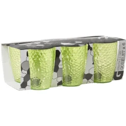 Gifi Gobelet plastique vert martelé x6 Online