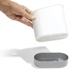Gifi Égouttoir à couverts plastique gris 17,3x17,3xH9,2cm Online