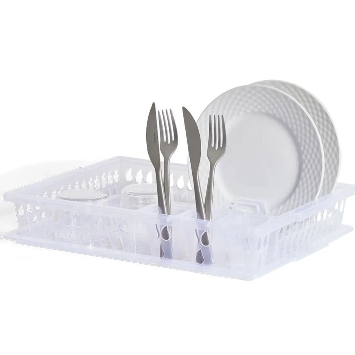 Gifi Égouttoir à vaisselle en plastique transparent