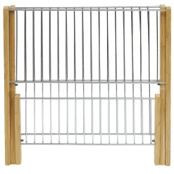 Gifi Égouttoir à vaisselle pliable bambou et métal Discount