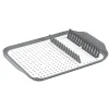 Gifi Égouttoir à vaisselle 30,3x41,5x3,8cm plastique gris et blanc Sale