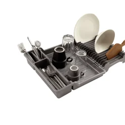 Gifi Égouttoir pliable gris 35x30/50xH7 cm New