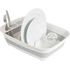 Gifi Égouttoir rétractable plastique blanc 45x32,5xH5,5/12cm Clearance