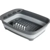 Gifi Égouttoir rétractable plastique gris 45x32,5xH5,5/12cm Discount