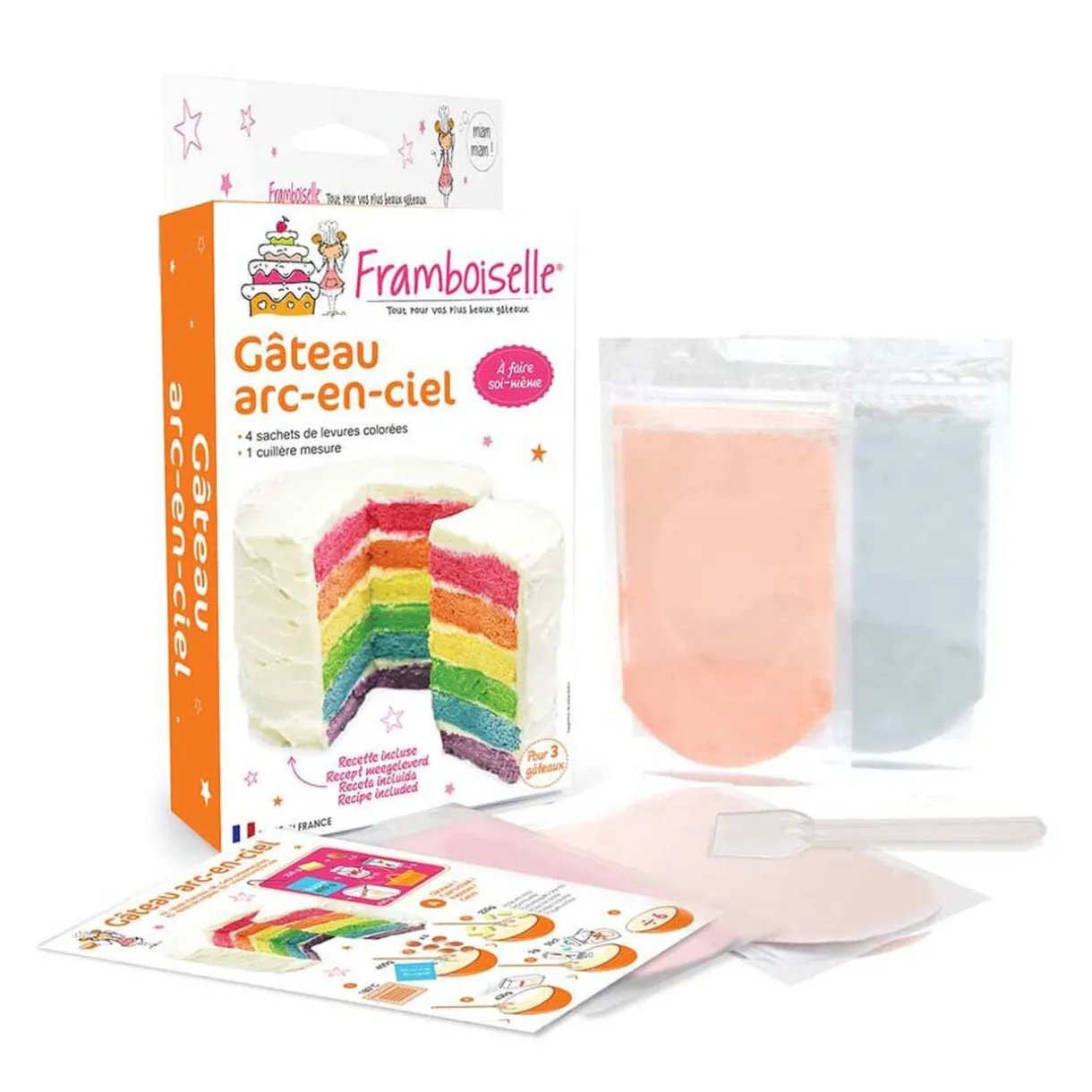 Gifi Kit préparation gâteau arc-en-ciel Sale