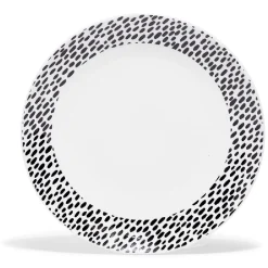 Gifi Lot de 4 assiettes à dessert rondes porcelaine Ø19 cm