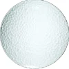 Gifi Lot de 4 assiettes plates rondes en plastique effet martelé