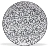 Gifi Lot de 4 assiettes plates rondes porcelaine Ø24 cm