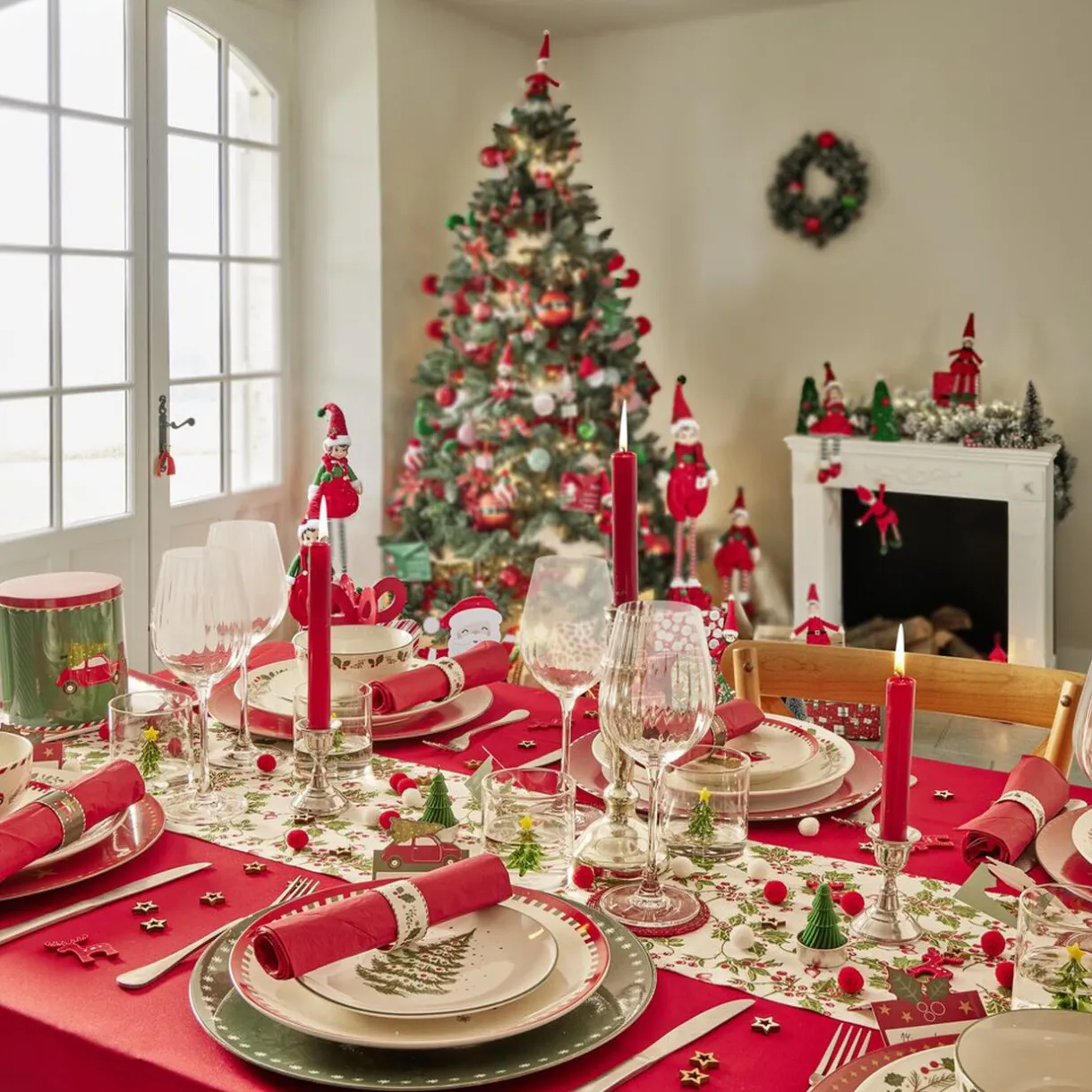 Gifi Lot de 3 boîtes alimentaires en métal décor Noël 3 tailles