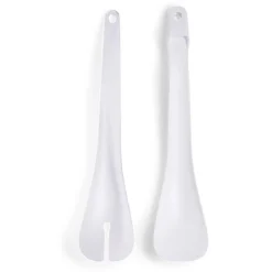 Gifi Lot de 2 couverts à salade plastique blanc L.31cm Best