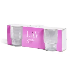 Gifi Lot de 3 gobelets en verre empilables 32,5cl Discount