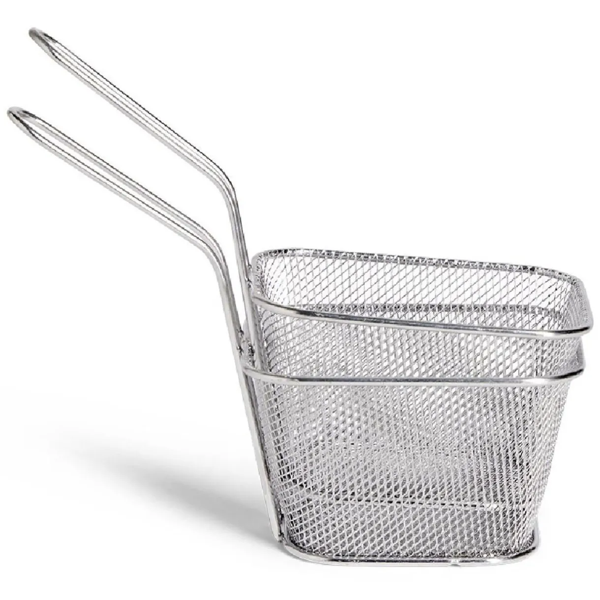Gifi Lot de 2 paniers à frites inox argenté 19,5x17,5x8,5cm Clearance