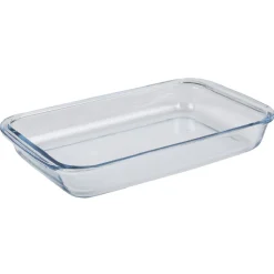 Gifi Lot de 3 plats à four empilables en verre