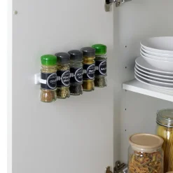 Gifi Lot de 2 porte-épices adhésifs support de rangement pour bocal Outlet