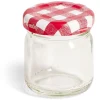 Gifi Lot de 6 pots à confiture acier et verre Ø4,5xH4,6cm Discount