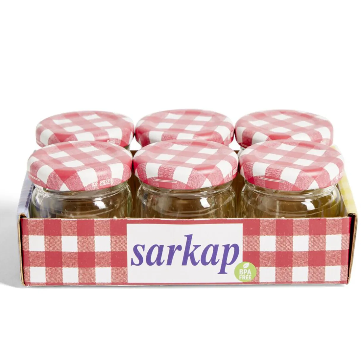 Gifi Lot de 6 pots à confiture acier et verre Ø4,5xH4,6cm Discount