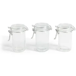 Gifi Lot de 3 pots à épices en verre