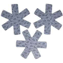 Gifi Lot de 3 protège-poêles Ø38cm polyester noir ou gris Sale
