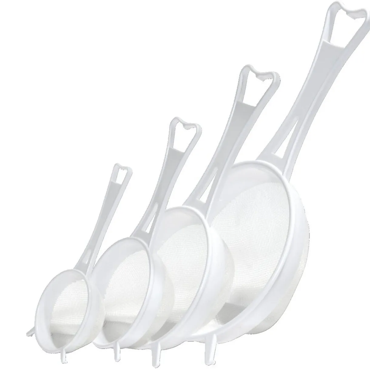Gifi Lot de 4 tamis en plastique Ø6,4/8/10,8/14cm Best