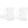 Gifi Lot de 2 tasses à café 170ml verre transparent New
