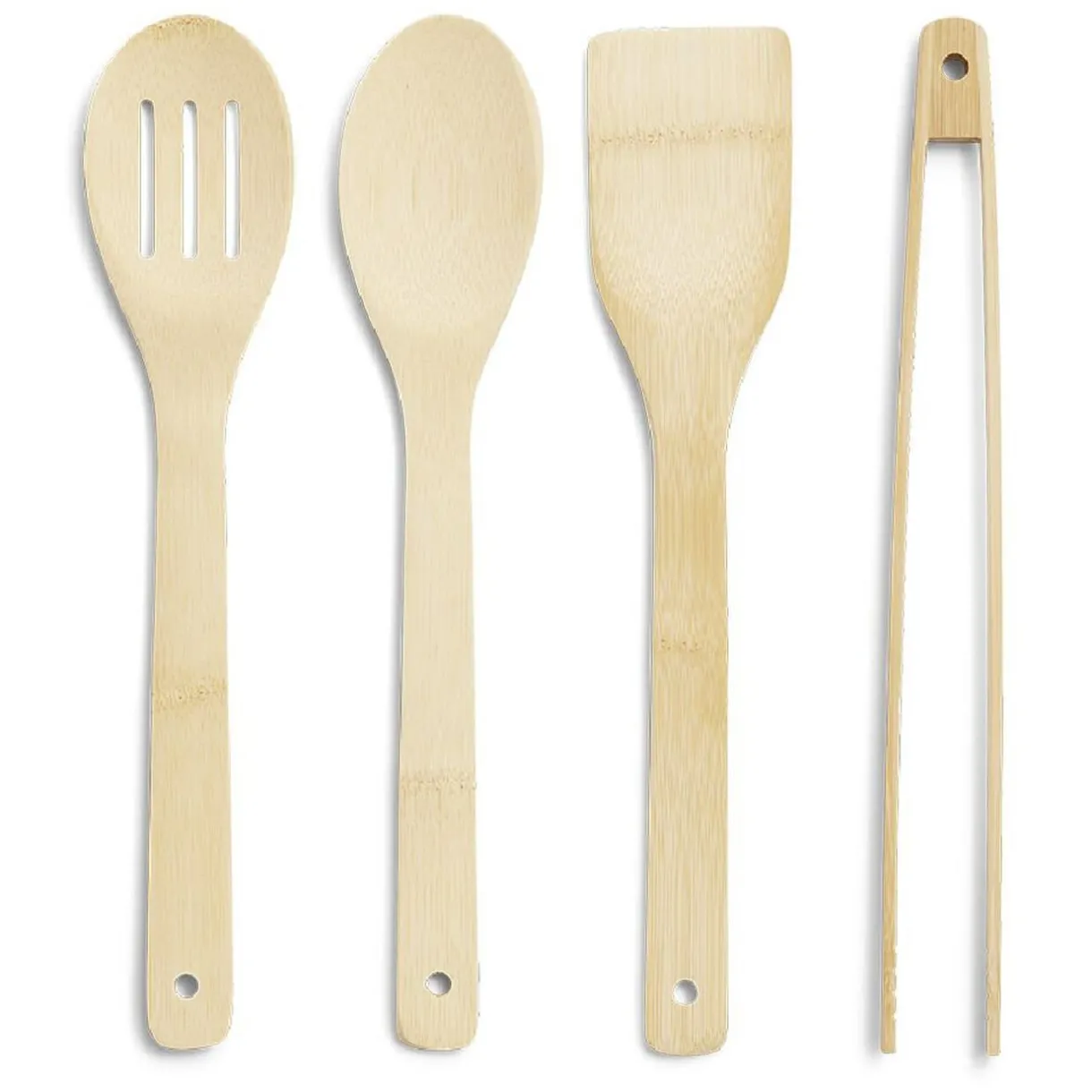 Gifi Lot de 4 ustensiles de cuisine dans pot en bambou Outlet