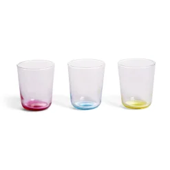 Gifi Lot de 6 verres 31cl transparents avec fond coloré Sale