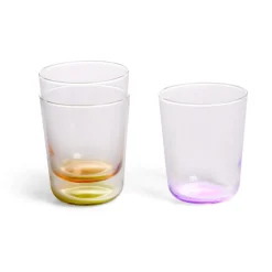 Gifi Lot de 6 verres 31cl transparents avec fond coloré Sale