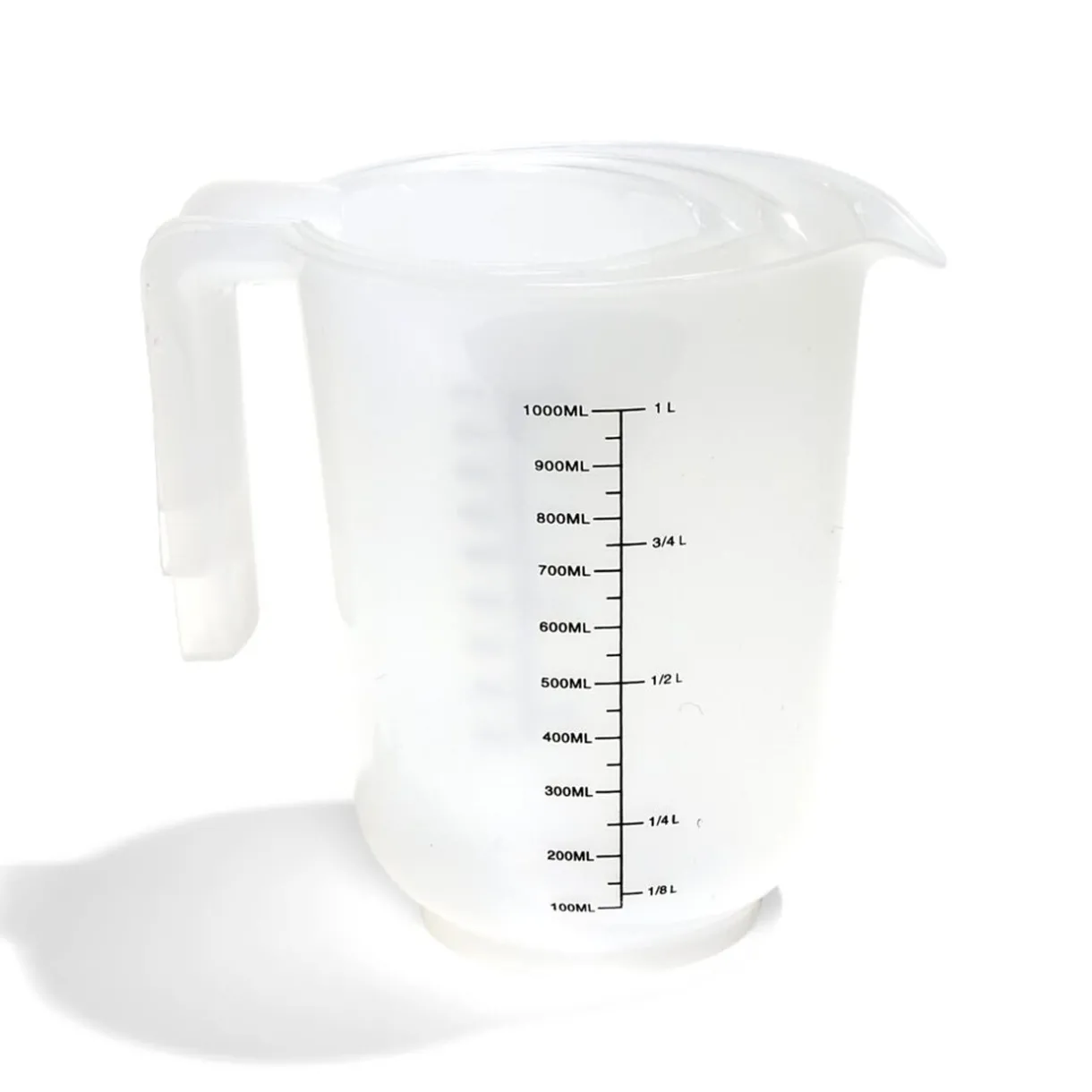 Gifi Lot de 3 verres mesureur 250/500/1000ml plastique blanc transparent Hot