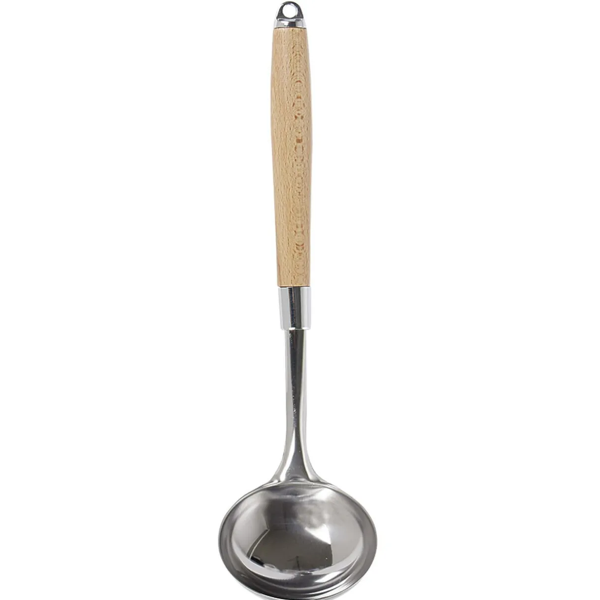 Gifi Louche en inox avec manche en bois
