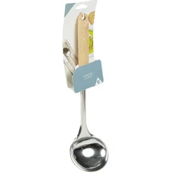 Gifi Louche en inox avec manche en bois Hot
