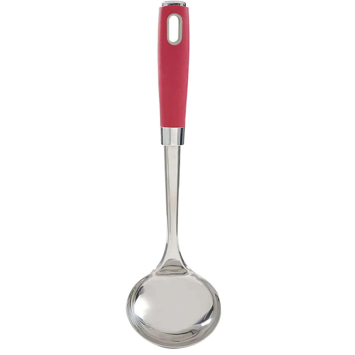 Gifi Louche en inox manche en polypropylène rouge Discount