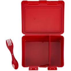 Gifi Lunch box à 2 compartiments - Boîte alimentaire en plastique rose 1L Sale
