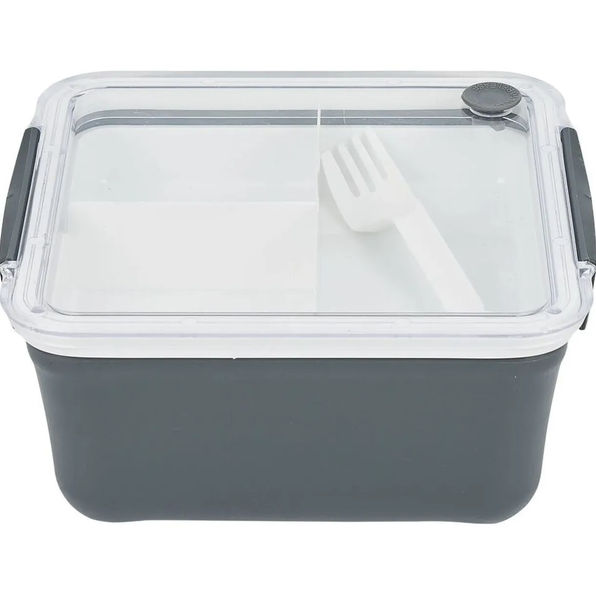 Gifi Lunch box 2 niveaux plastique gris 95cl Best