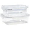Gifi Lunchbox en verre x2 avec couvercle 640ml et 1,05L Online