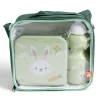 Gifi Lunchbox enfant 720ml avec gourde 350ml et sac de transport lapin vert New