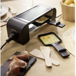 Gifi Machine à raclette Duo connectable noire 2 poêlons 450W Outlet