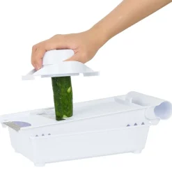 Gifi Mandoline multifonctions 5 en 1 en plastique et inox Discount