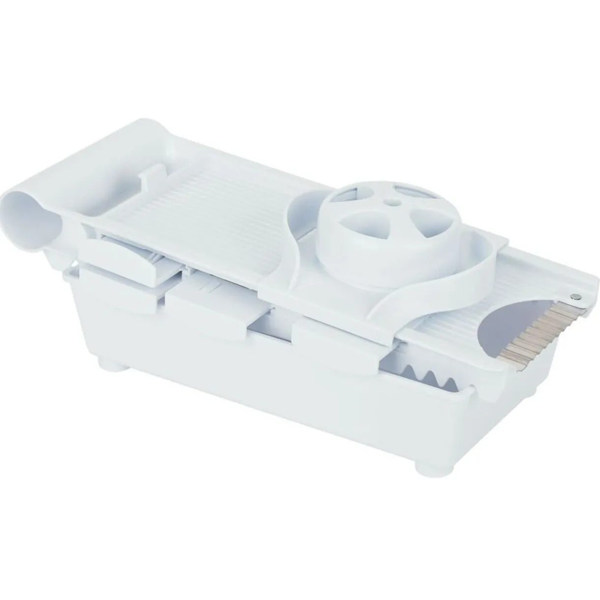 Gifi Mandoline multifonctions 5 en 1 en plastique et inox Discount