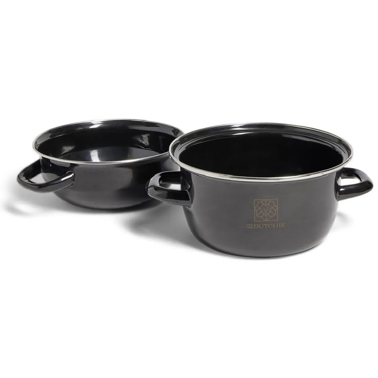 Gifi Marmite à moules avec couvercle acier noir Ø18xH16,5cm Discount
