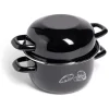 Gifi Marmite à moules avec couvercle Ø20,5cm acier noir Best