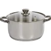 Gifi Marmite anti adhésive inox couvercle en verre New