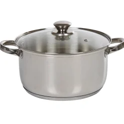 Gifi Marmite anti adhésive inox couvercle en verre New