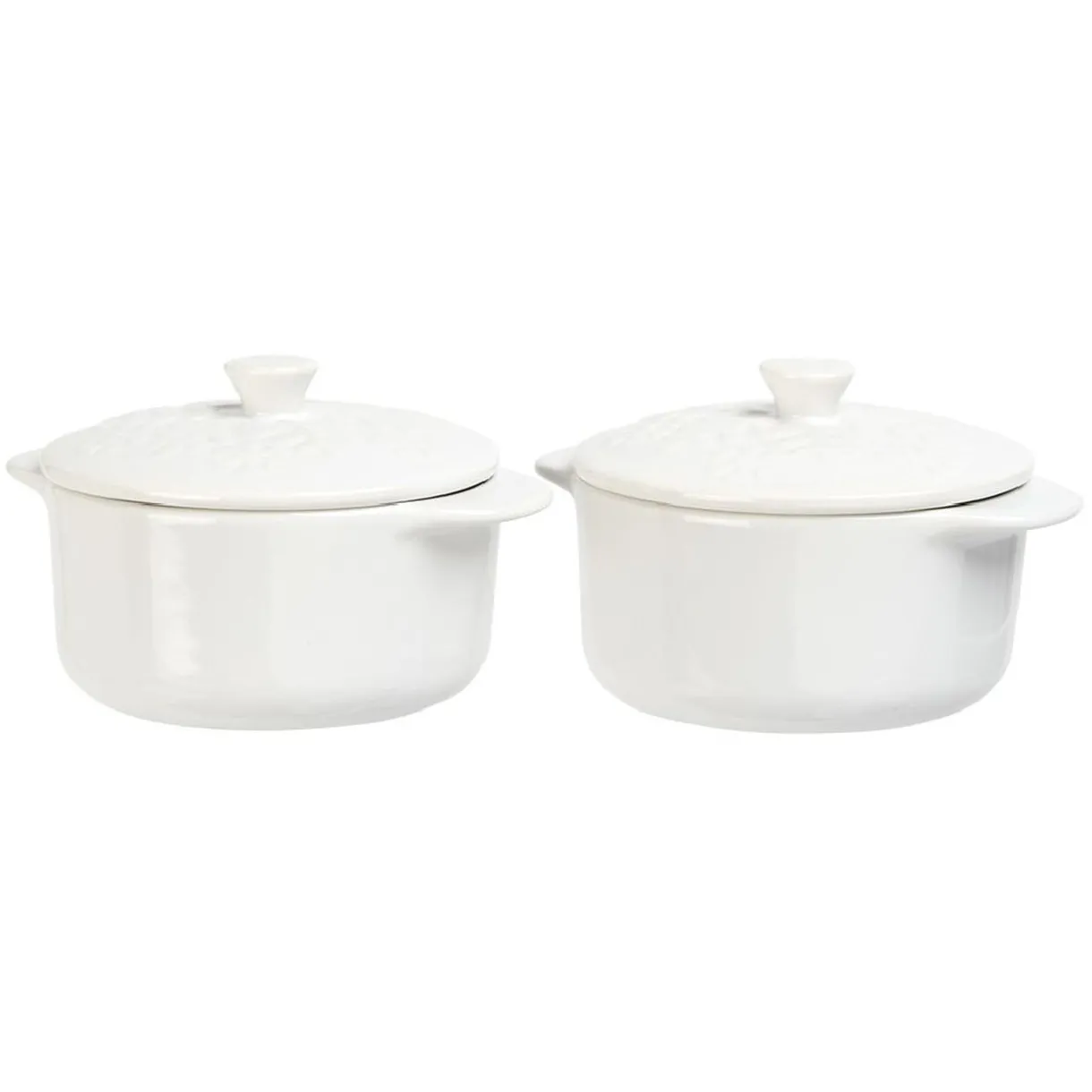 Gifi Mini cocotte céramique blanc x2 Outlet